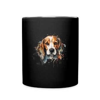 Beagle - Full Colour Mug - black - Front