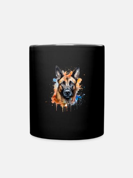 Malinois belge - Mug uni - noir