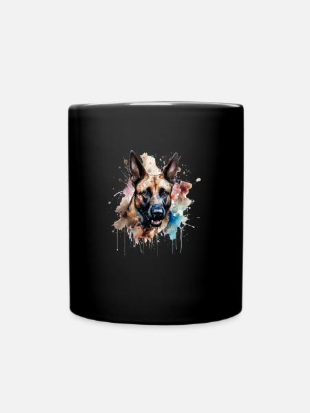 Malinois belge - Mug uni - noir