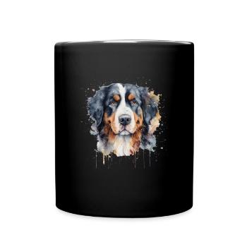Bouvier bernois - Mug uni - noir - Devant