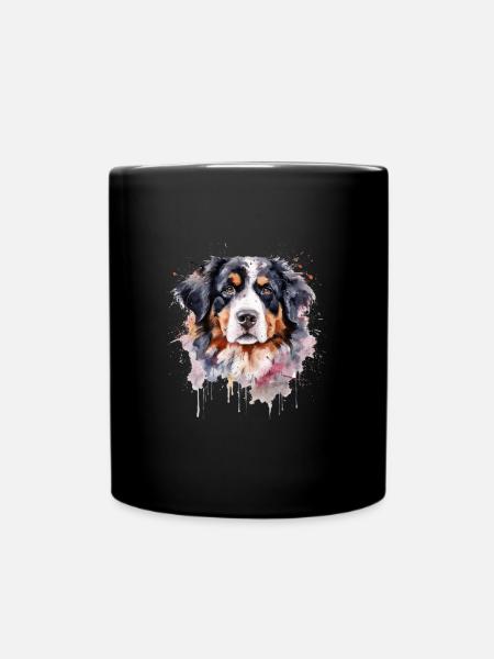 Bernese Mountain Dog - Tasse einfarbig - Schwarz