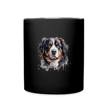 Bouvier bernois - Mug uni - noir - Devant