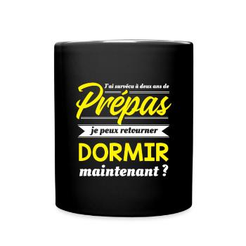 Deux ans de Prèpas cadeau drôle, cool et humour - Mug uni - noir - Devant