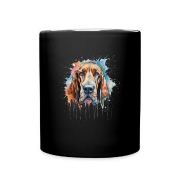 Bloodhound - Tasse einfarbig - Schwarz - Vorne