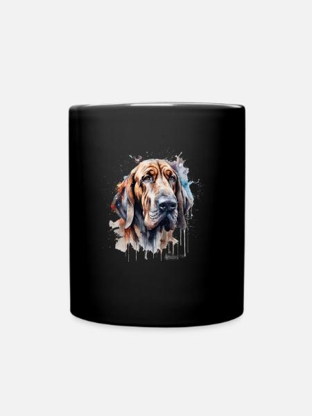 Bloodhound - Tasse einfarbig - Schwarz