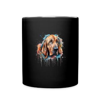Bloodhound - Tasse einfarbig - Schwarz - Vorne