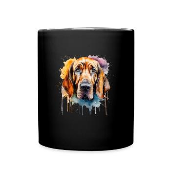 Bloodhound - Tasse einfarbig - Schwarz - Vorne