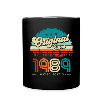 Vintage 1989 Retro Vintage Birthday Gift - Full Colour Mug - black - Front