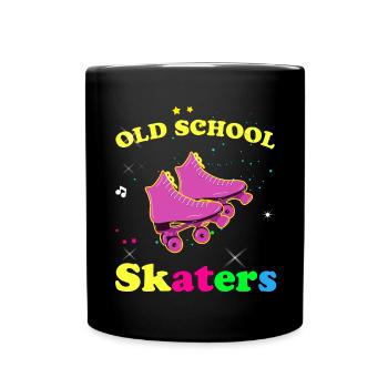 Old School Skater Vintage Retro 70 80 90 - Tasse einfarbig - Schwarz - Vorne