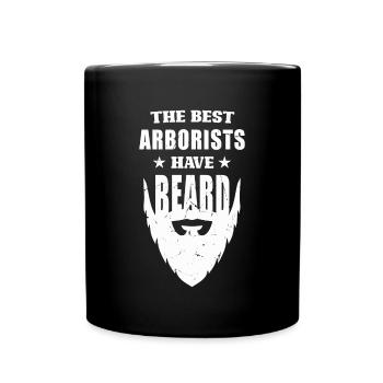 Bûcheron tronçonneuse arboriste - Mug uni - noir - Devant