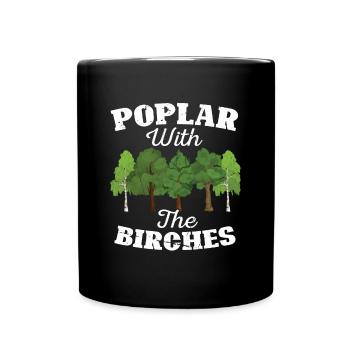 Bûcheron tronçonneuse arboriste - Mug uni - noir - Devant