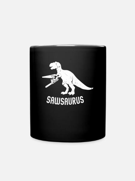 Holzfäller Kettensäge Arborist - Tasse einfarbig - Schwarz