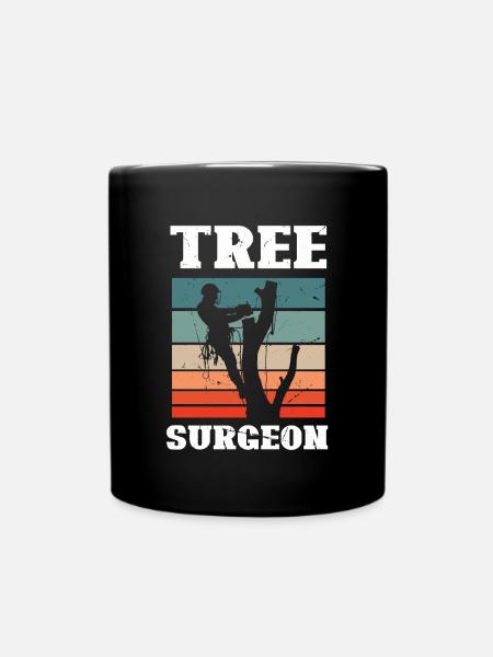 Bûcheron tronçonneuse arboriste - Mug uni - noir