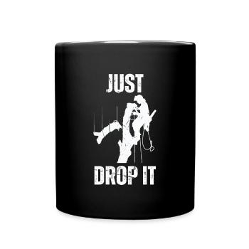 Bûcheron tronçonneuse arboriste - Mug uni - noir - Devant