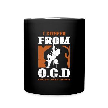 Bûcheron tronçonneuse arboriste - Mug uni - noir - Devant