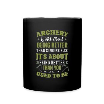 Archery Archery Bow - Full Colour Mug - black - Front