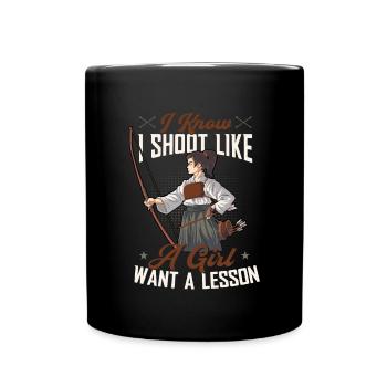 Archery Archery Bow - Full Colour Mug - black - Front