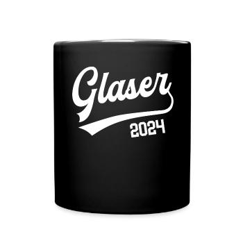 Glaser 2024 Ausbildung Prüfung Glaserei Beruf Glas - Tasse einfarbig - Schwarz - Vorne