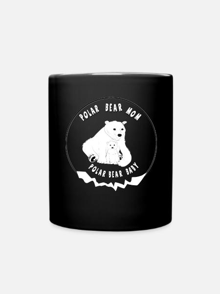 Polar Bears - Full Colour Mug - black
