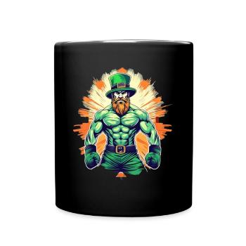St. Patrick’s Day Trèfle Bodybuilding - Mug uni - noir - Devant