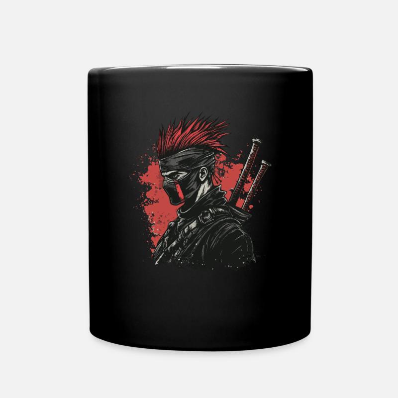 Fantasy ninja Punk - Tazza monocolore - nero