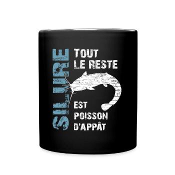 Pêche au silure Tout le reste est poisson d'appât - Mug uni - noir - Devant