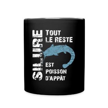 Pêche au silure Tout le reste est poisson d'appât - Mug uni - noir - Devant