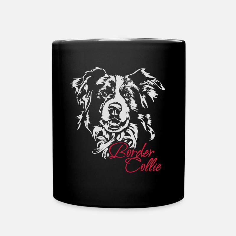 Border Collie - Tasse einfarbig - Schwarz