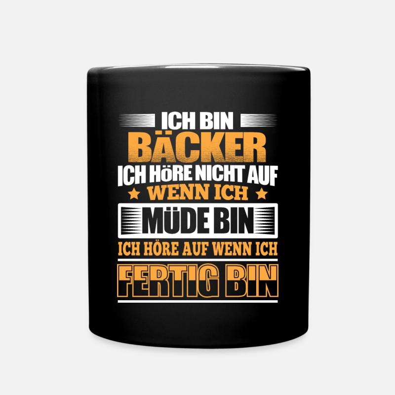 BÄCKER - Der Fertigsteller - Tasse einfarbig - Schwarz