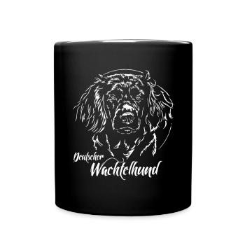 DEUTSCHER WACHTELHUND Jagdhund Wilsigns Jagdhunde - Tasse einfarbig - Schwarz - Vorne