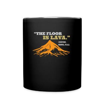 Le sol est la lave Pompéi - Mug uni - noir - Devant