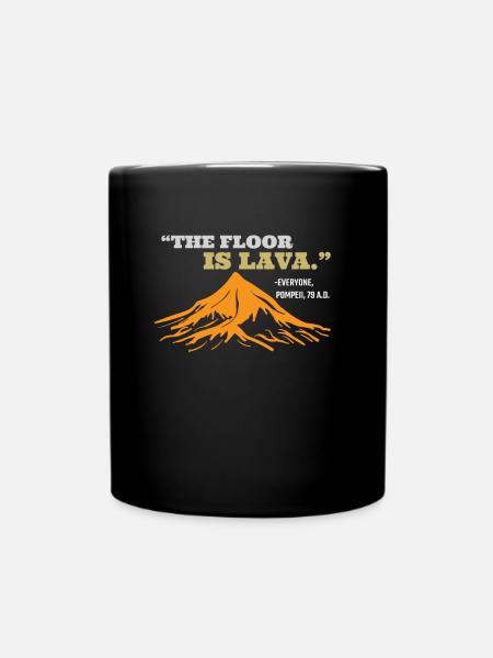 Le sol est la lave Pompéi - Mug uni - noir
