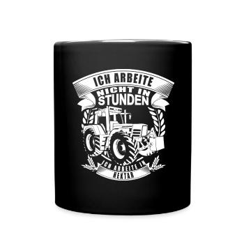 Farmer farming hero gift - Full Colour Mug - black - Front