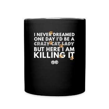 Crazy Cat Lady - Full Colour Mug - black - Front