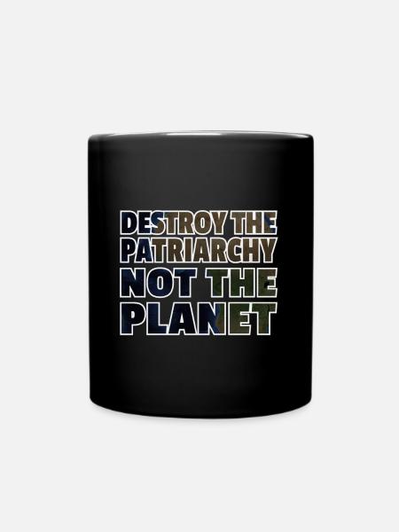 Détruire le patriarcat pas la planète - Mug uni - noir