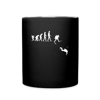 Evolution de la plongée sous-marine - Mug uni - noir - Devant