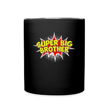 Super großer Bruder - Tasse einfarbig - Schwarz - Vorne