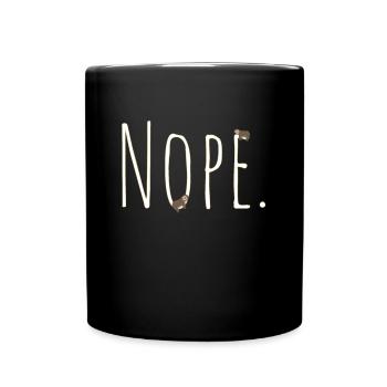Nope Sloth - Mug uni - noir - Devant