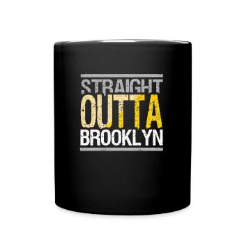 Geradeaus Brooklyn - Tasse einfarbig - Schwarz - Vorne