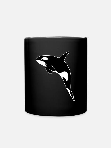 Killerwal - Tasse einfarbig - Schwarz
