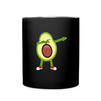 Tampon à l'avocat - Mug uni - noir - Devant