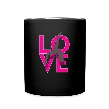 Liebesgymnastik - Tasse einfarbig - Schwarz - Vorne