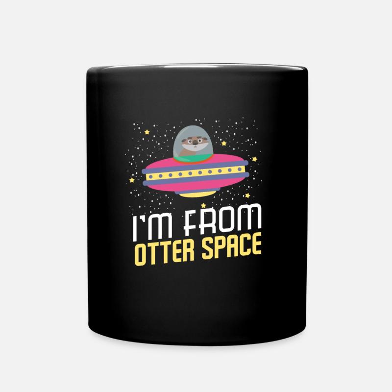 Ich komme aus dem Otter Space - Tasse einfarbig - Schwarz