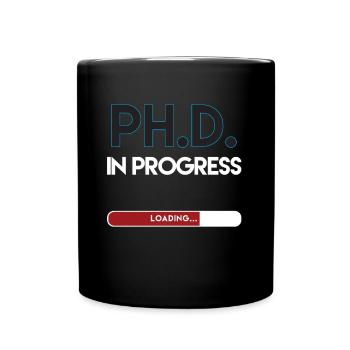 PhD Chargement en cours - Mug uni - noir - Devant