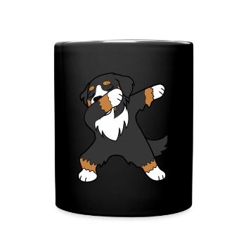 Dabbing Bernese Mountain Dog - Mug uni - noir - Devant