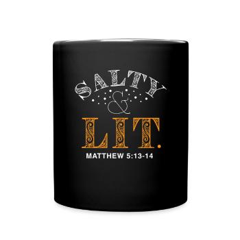 Salty And Lit - Full Colour Mug - black - Front