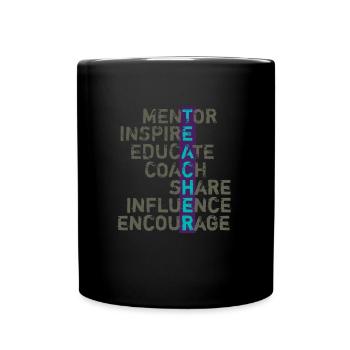 Appréciation de l'enseignant - Mug uni - noir - Devant