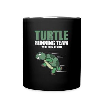 Tortue Running Team Slow Marathon Course Humour Blague - Mug uni - noir - Devant
