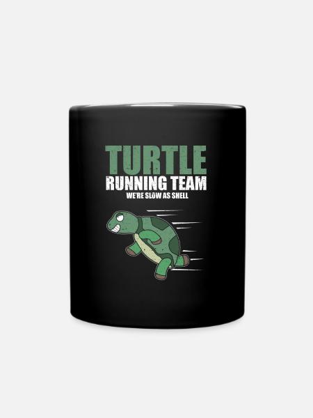 Tortue Running Team Slow Marathon Course Humour Blague - Mug uni - noir