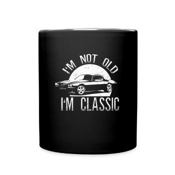 Je ne suis pas vieux, je suis une voiture de collection de voitures de collection - Mug uni - noir - Devant
